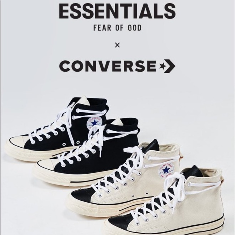 FOG-Fear of God Essentials x Converse sz.5 NWT